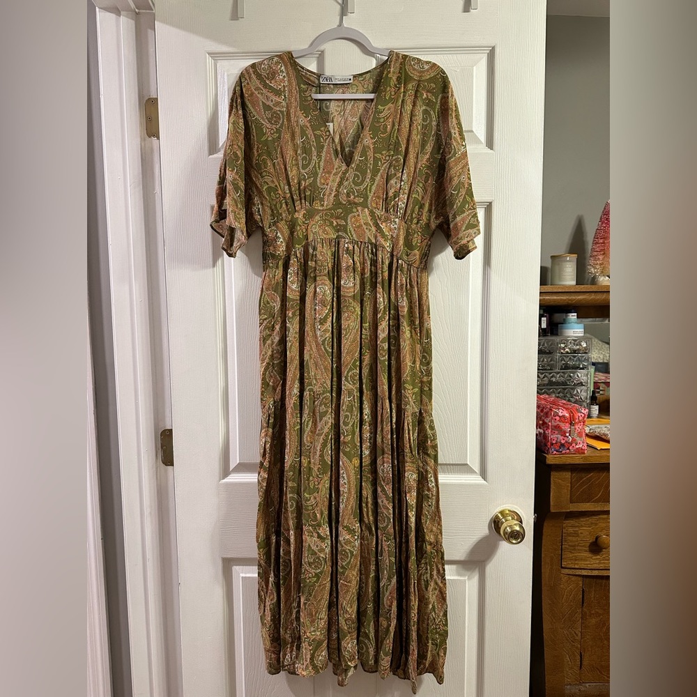 Zara paisley dress